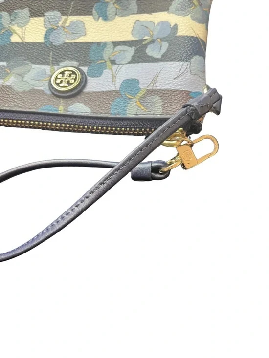Tory Burch Kerrington Leather Floral Print Wristlet - Picture 6 of 11